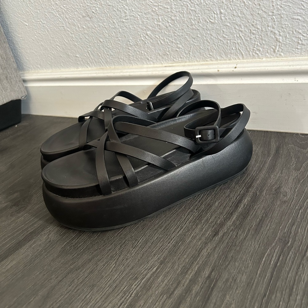 Jonathan Simkhai Black Platform Sandals
